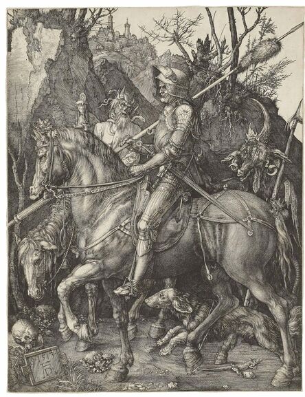 Albrecht Dürer, ‘Knight, Death and the Devil (B. 98; M., Holl. 74; S.M.S. 69)’, 1513