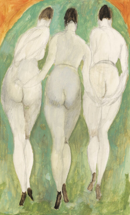 Alfons Walde, ‘The Three Graces’, ca. 1919