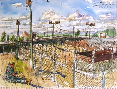 Steve Mumford, ‘2/7/13, Camp X-Ray, Guantanamo Bay, Cuba’, 2013