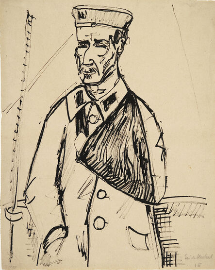 Erich Heckel, ‘Verwundeter’, 1915