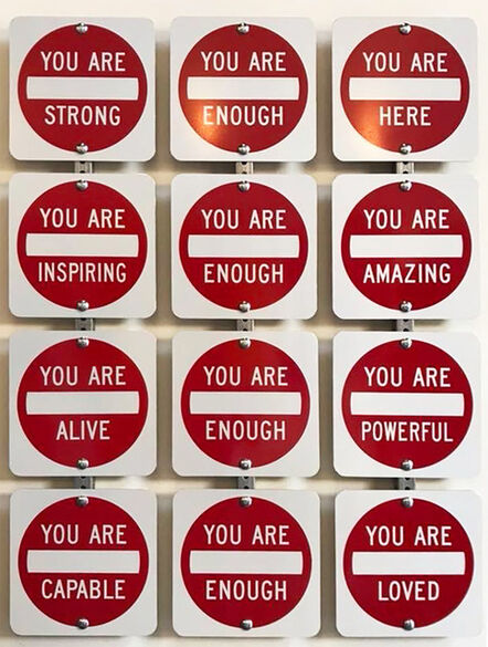 Scott Froschauer, ‘"You Are ...." Contemporary Street Sign Sculpture’, 2018