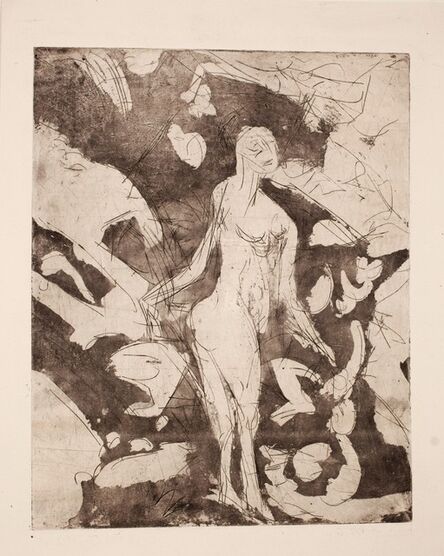 Ernst Ludwig Kirchner, ‘Nackte Frau an der Quelle’, 1920
