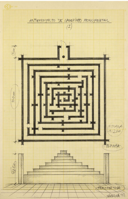 Horacio Zabala, ‘Anteproyecto de laberinto monumental I’, 1972