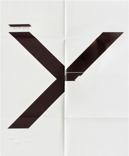 Wade Guyton, ‘X Poster (Untitled, 2007, Epson UltraChrome inkjet on linen, 84 x 69 inches, WG1211), 2019 ’, 2019