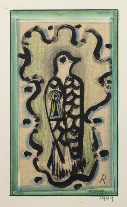 Hans Reichel, ‘Vogel mit Schlusselloch (Bird with keyhole)’, 1949