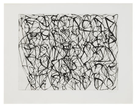 Brice Marden, ‘Cold Mountain Series, Zen Studies: Plate 4 Early State’, 1990