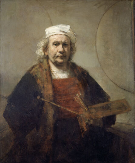 Rembrandt van Rijn, ‘Self Portrait with Two Circles’, 1665-1669