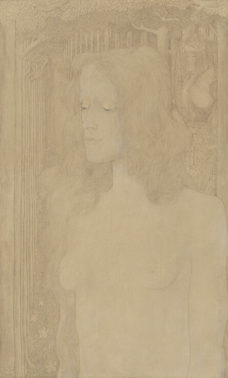 Jan Toorop, ‘Contemplation (Nirvana)’, 1895