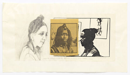 May Stevens, ‘Camille Billops and the African Princess from Ceddo’, 1978