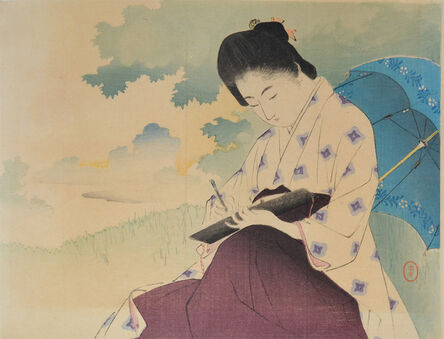 Mizuno Toshikata, ‘Outdoor Sketch’, 1903