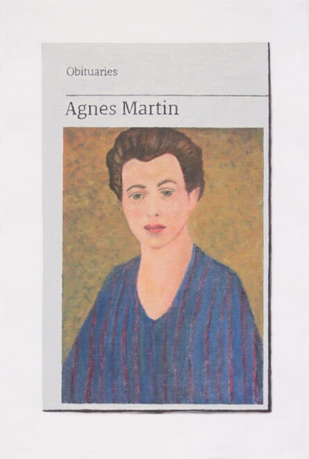 Hugh Mendes, ‘Obituary: Agnes Martin’, 2019