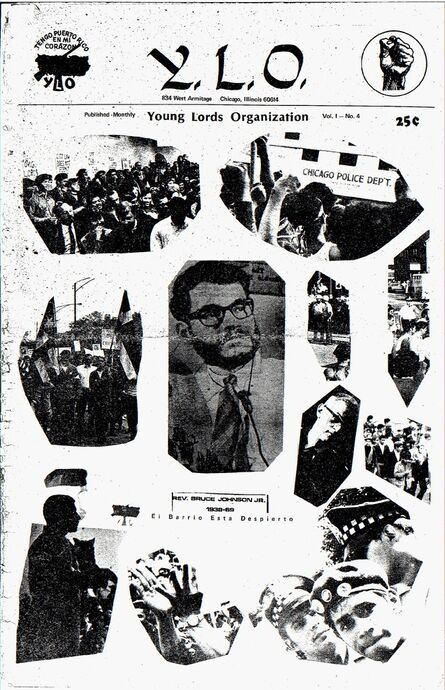 Young Lords Party, ‘Y.L.O. newspaper , v.1, cover’