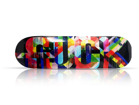 Maya Hayuk, ‘'FUCK' (skateboard deck)’, 2021