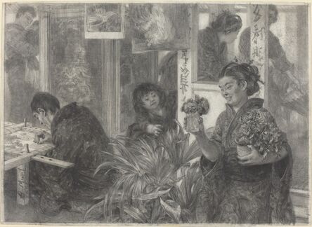 Adolph Menzel, ‘Japanese Artist at Work’, 1886