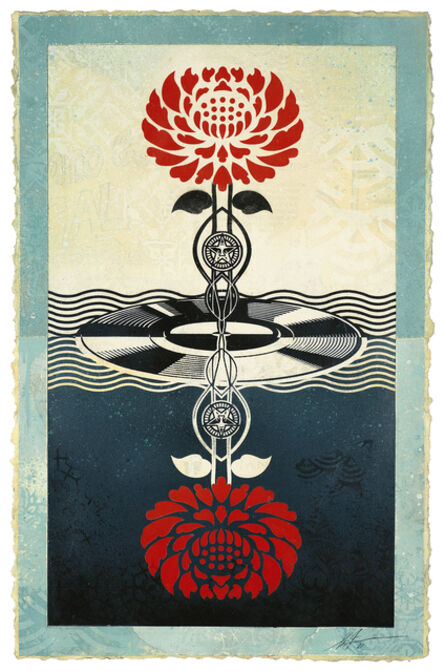Shepard Fairey, ‘Post Punk Flowers (Red/Red)’, 2021