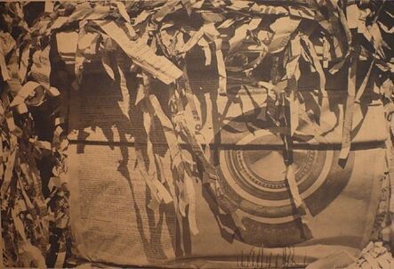 Dennis Hopper, ‘Unknown (Tire with Paper Shreds)Goldtone’, 1964