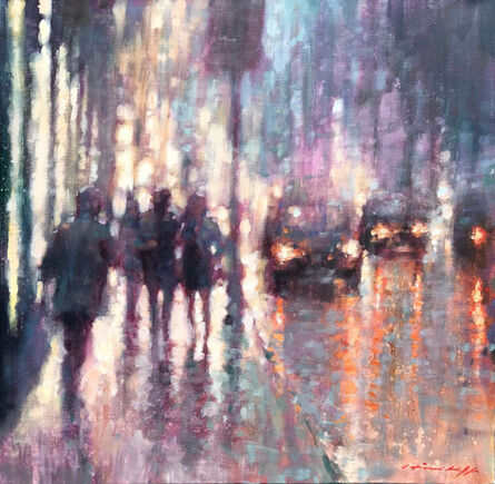 David Hinchliffe, ‘Walking in the Rain’, 2019