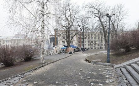 Donald Weber, ‘From the series Architecture of Siege (Barricade), Zhovtneviy Palace Park III’, 2014