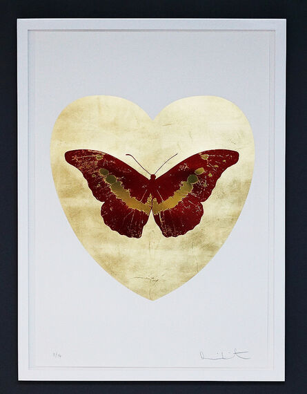 Damien Hirst, ‘I Love You, Butterfly, Red/Gold’, 2015