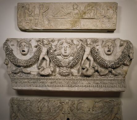 ‘Front Panel of a Garland Sarcophagus’, ca. 140 -170