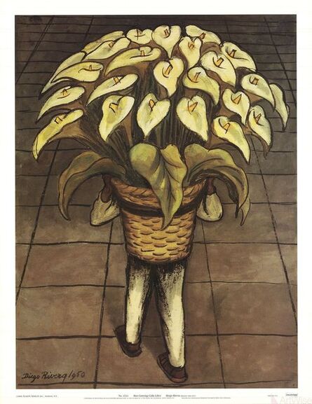 Diego Rivera, ‘Man Carrying Calla Lilies’, 2000
