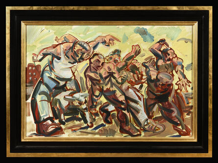 Peter Howson, ‘Timeless March (Study)’, ca. 1992