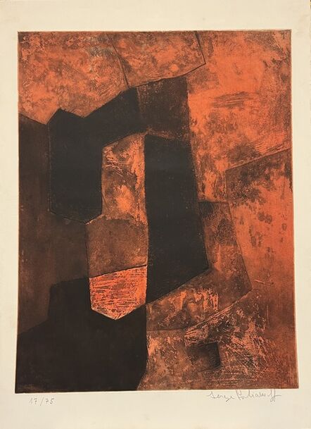 Serge Poliakoff, ‘Composition brune et rouge’, 1964