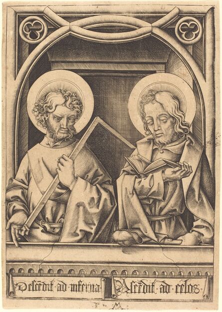 Israhel van Meckenem, ‘Saints Thomas and James the Less’, ca. 1480/1485