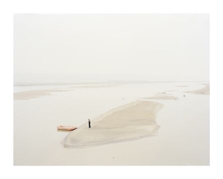 Zhang Kechun, ‘A Man Standing on an Island in the Middle of the River Shaanxi, China’, 2012
