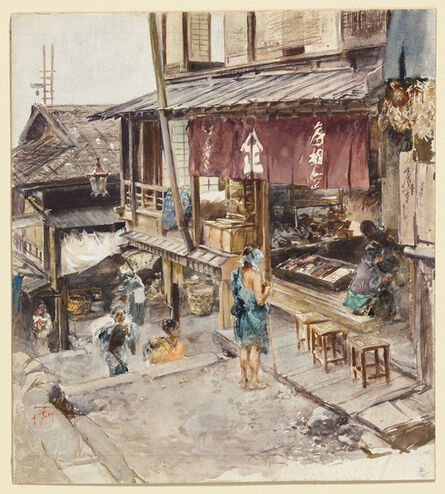 Robert Frederick Blum, ‘A Street in Ikao, Japan, III’, 1890