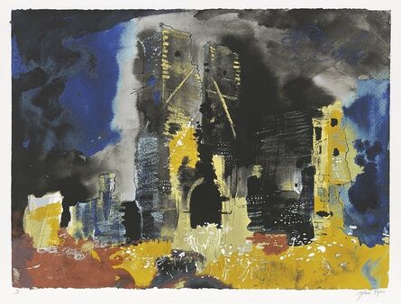 John Piper, ‘Ruined Church, Bawsey’, 1982