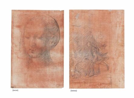 ‘The Study of a head of a young girl (recto), Christ descending into Limbo (verso)’