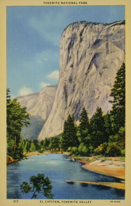 Unknown Artist, ‘Yosemite National Park. El Capitan. Yosemite Valley’, ca. 1940