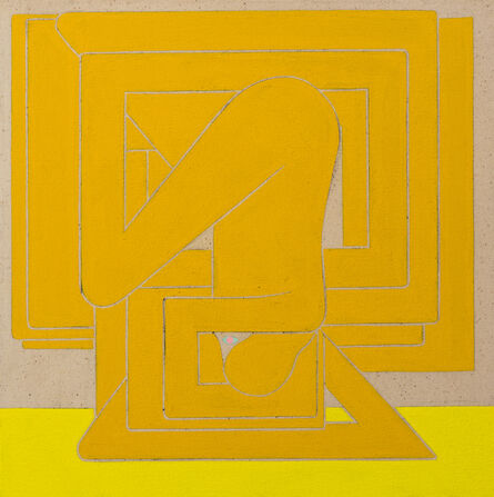 Richard Colman, ‘Richard Colman Untitled, (Yellow Figure, Pink Eye)’, 2018