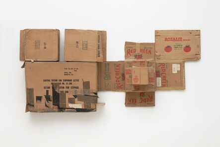 Robert Rauschenberg, ‘Rosalie/Red Cheek/Temporary Letter/Stock (Cardboard)’, 1971