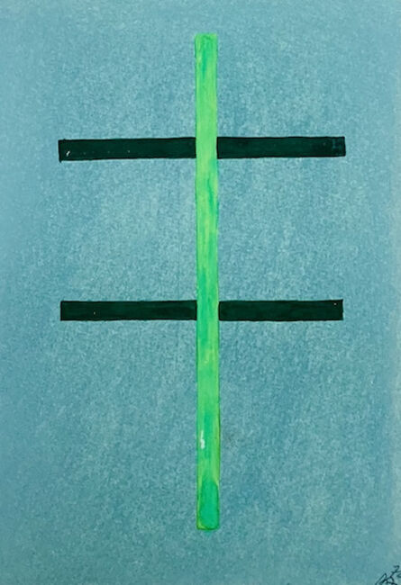 Vladimir Andreenkov, ‘Green Vertical Line’, 1972