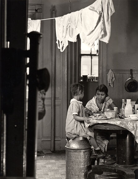 Aaron Siskind, ‘Harlem Document (Woman and child eating at kitchen table)’, 1935