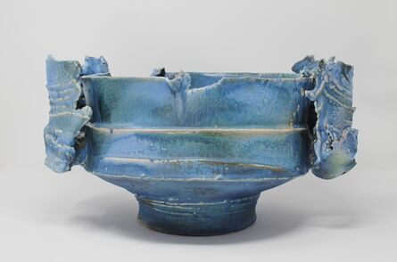 Colin Pearson, ‘Large cobalt blue winged bowl’, ca. 1980