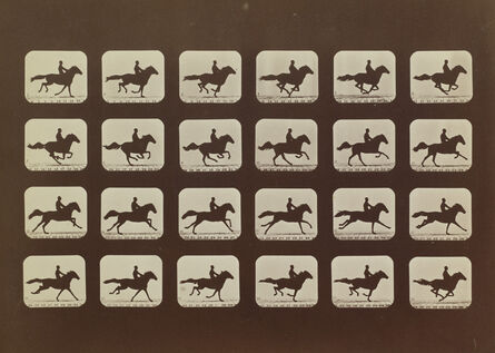 Eadweard Muybridge, ‘Phayne L. Running Stride, 19 ft., 9 in., Plate XVI’, 1878-1879