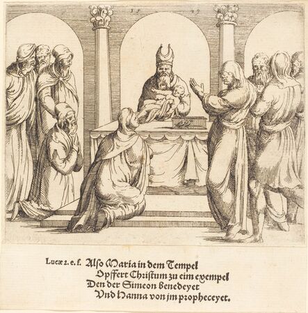 Augustin Hirschvogel, ‘The Presentation in the Temple’, 1549
