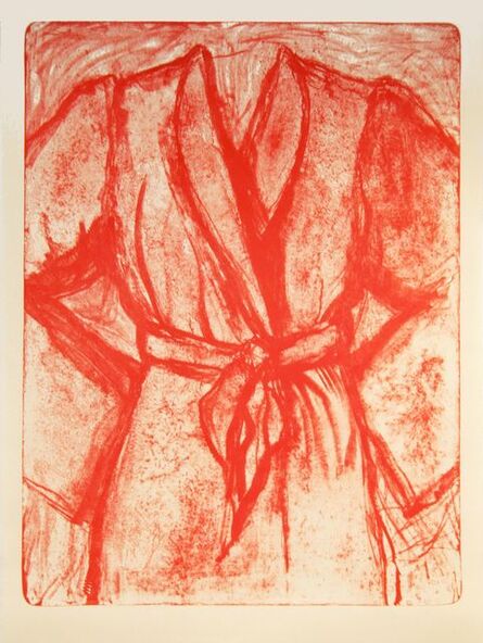 Jim Dine, ‘Cream and Red Robe on a Stone’, 2010