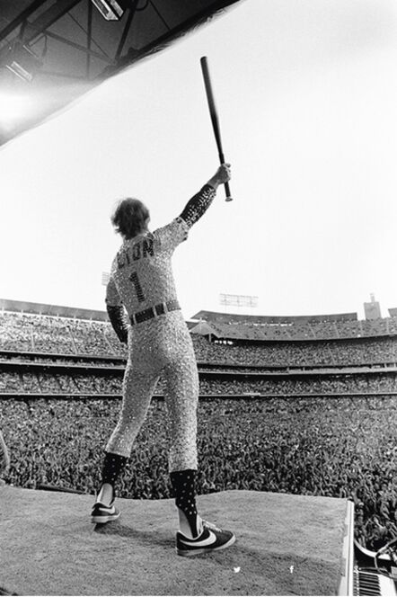 Terry O'Neill, ‘Elton John at the Dodgers Stadium 1975 (Estate Edition)’, 1975