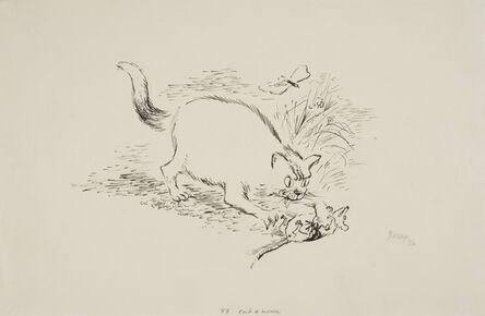 George Grosz, ‘Cat and mouse’, 1936