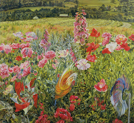 Janet Fish, ‘Pinwheels and Poppies’, 1990