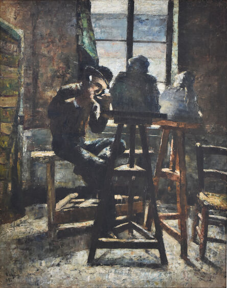 Lesser Ury, ‘The Sculptor’s Studio | Das Bildhauer Atelier, 1883’, 1883