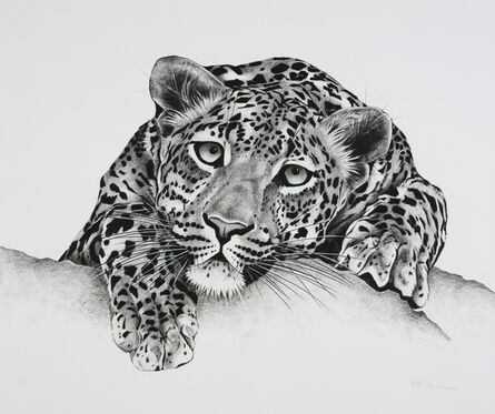 Rose Corcoran, ‘18. Leopard on Rock’, 2018