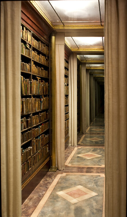 Charles Matton, ‘Book-lined corridor’, 2000