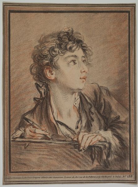 GILLES-ANTOINE DEMARTEAU, ‘Jeune dessinateur [The Young Draughtsman]’, (1729 – 1776)