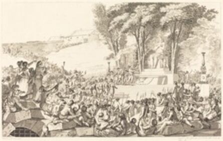 Antoine-Jean Duclos, ‘La Fontaine de la Regeneration sur les debris de la Bastille, le 10 avril 1793’, probably 1794