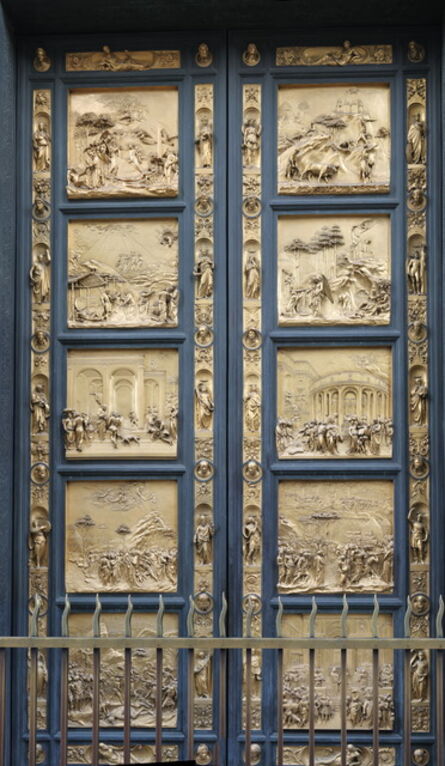 Lorenzo Ghiberti, ‘Baptistry of S. Giovanni (view of Gates of Paradise)’, 1425 -1452